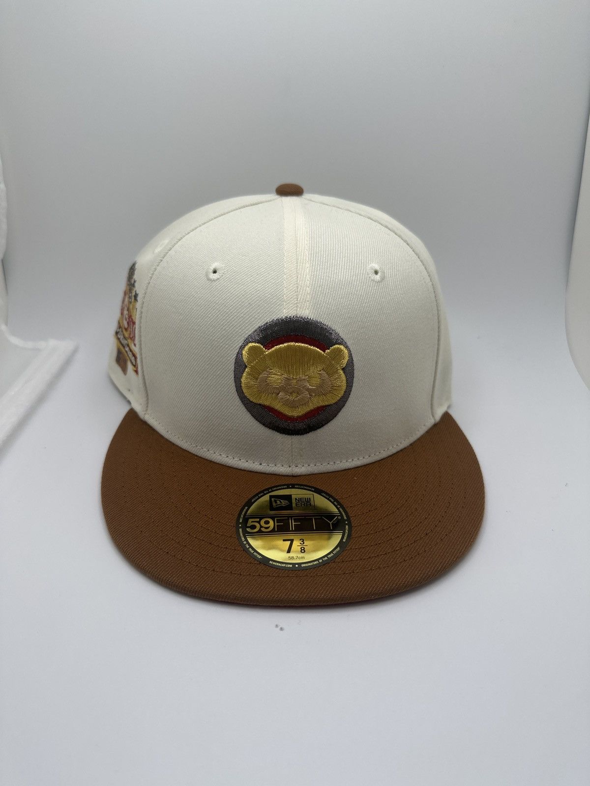 image of Hat Club x Lids Chicago Cubs Chief Keef 7 3/8 Ds in White, Men's