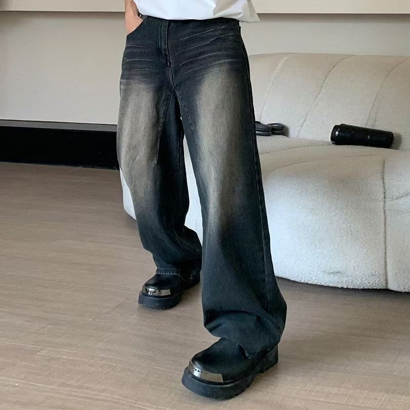 Japanese Brand × Jean Black washed street vintage gradient jeans y2k Size US 32 / EU 48 - 2 Thumbnail