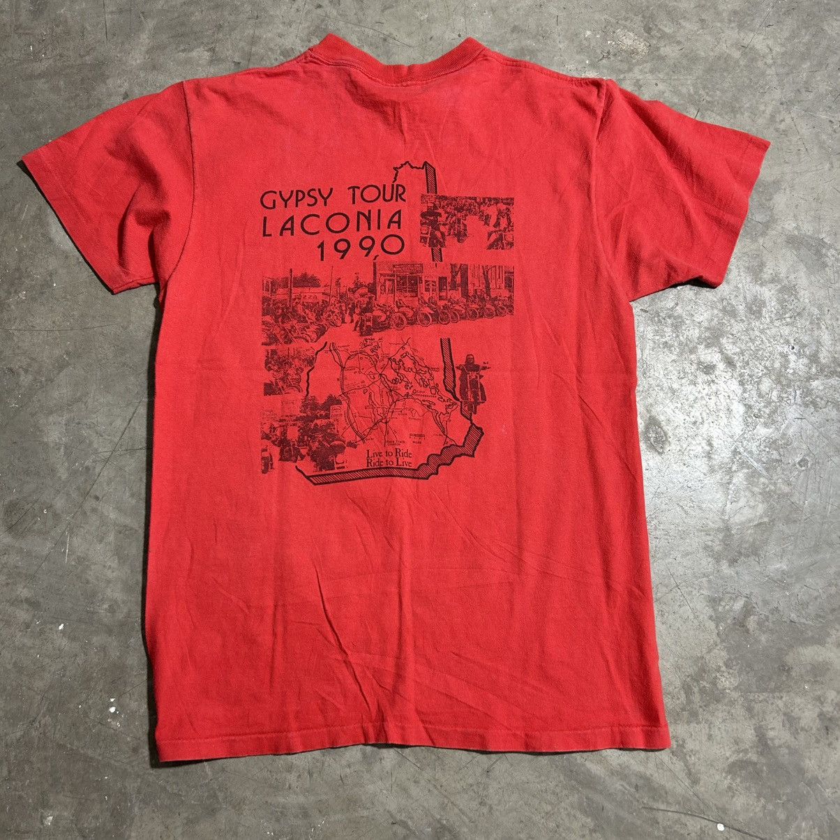 Harley Davidson × Vintage 1990 Motorcycle Weekend Gipsy Tour Laconia Size US L / EU 52-54 / 3 - 2 Thumbnail