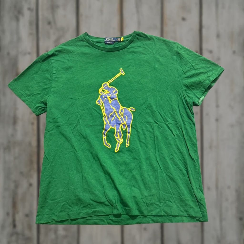 Vintage VTG Polo Shirt Men's L Green Y2K Horse Distressed Stained Regular Size US L / EU 52-54 / 3 - 1 Thumbnail