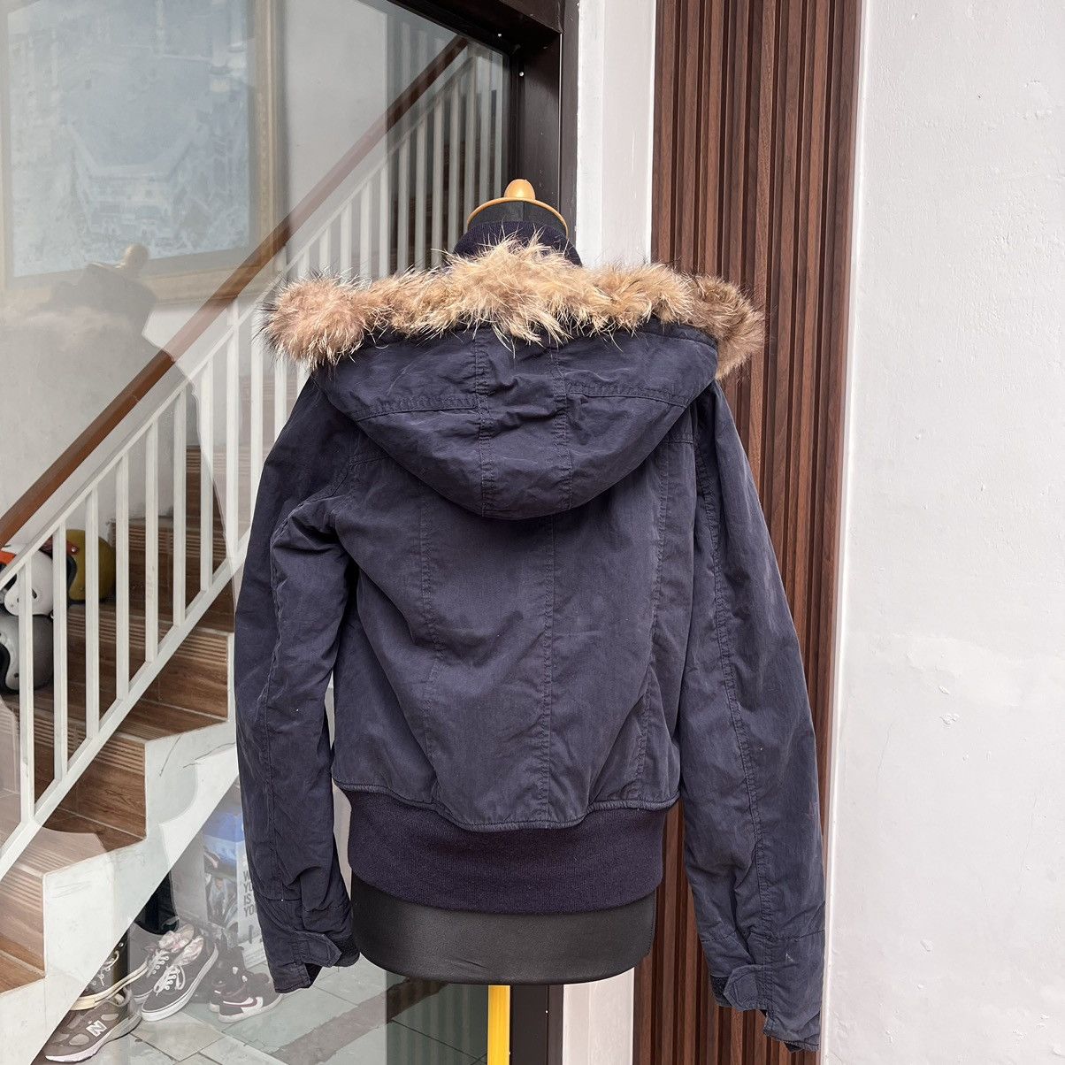 Japanese Brand Fux Faur Jacket Hooded Bomber "Flash Report" Size L / US 10 / IT 46 - 3 Thumbnail