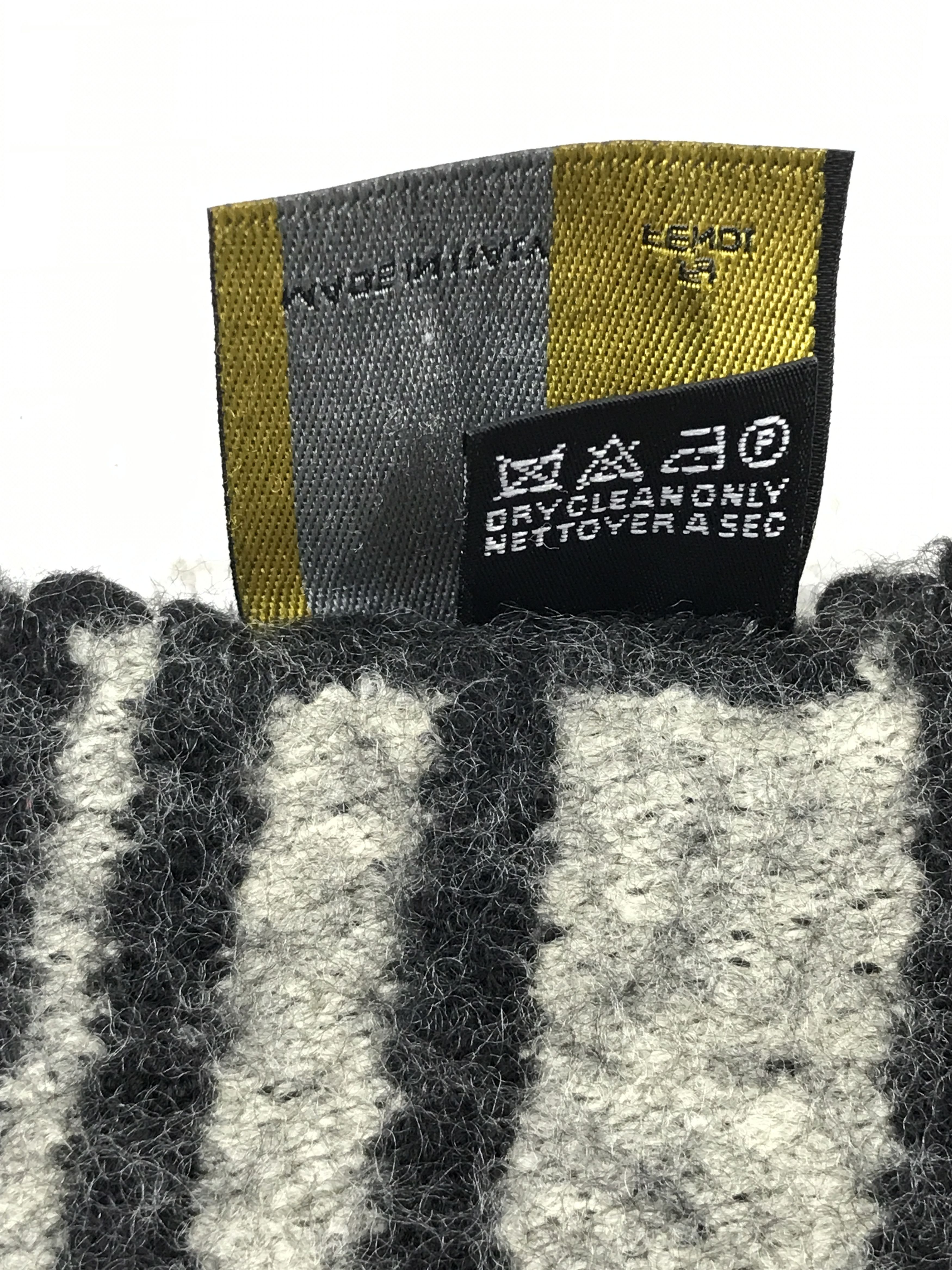 Fendi Vintage Fendi Scarf Muffler Wool Cashmere Size ONE SIZE - 8 Thumbnail