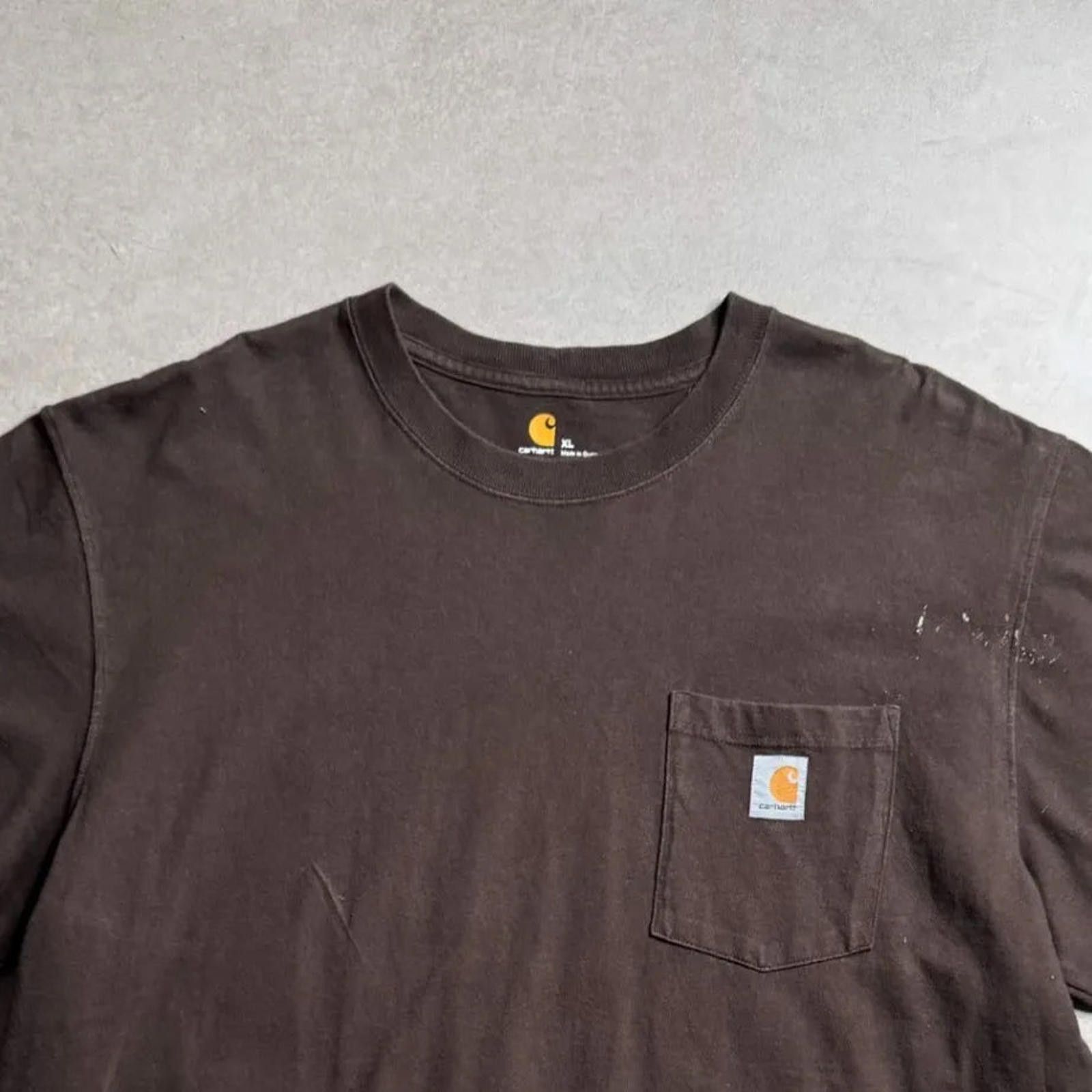 Carhartt Vintage Carhartt Brown T-shirt - XXL Size US XXL / EU 58 / 5 - 3 Thumbnail