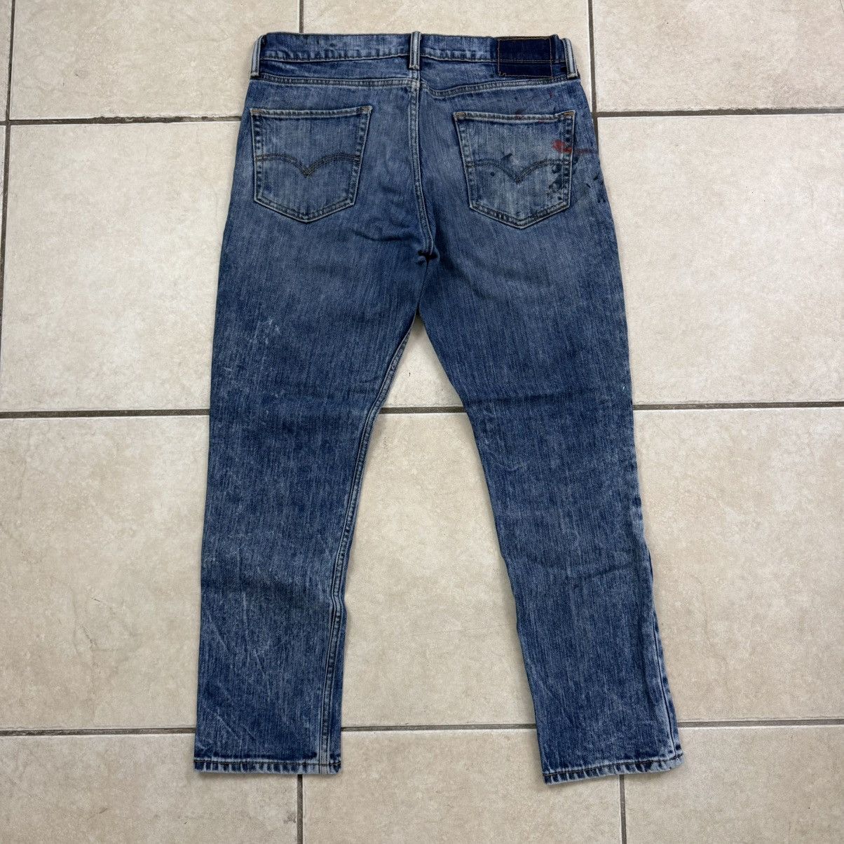 Levi's Levi’s Painted Denim Jeans Blue Size 34 X 30 Size US 34 / EU 50 - 3 Thumbnail