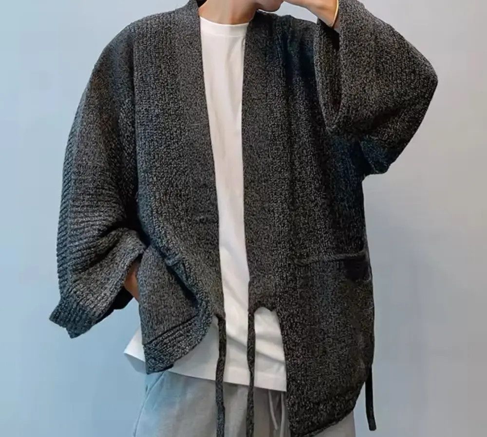 Japanese Brand Streetwear Japanese Oversize Knitted Cardigan Size US L / EU 52-54 / 3 - 2 Thumbnail