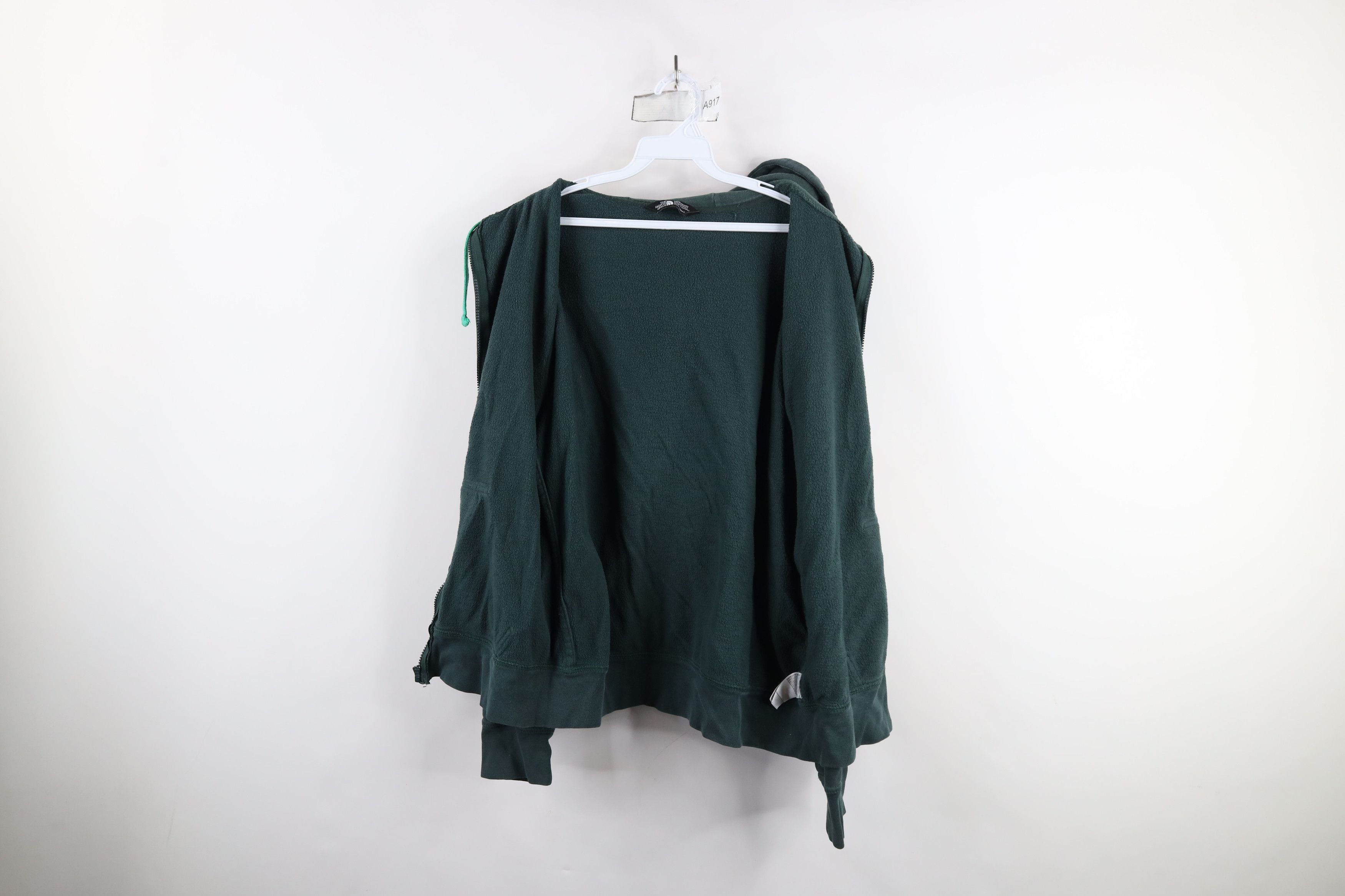 The North Face × Vintage Vintage The North Face Spell Big Logo Full Zip Hoodie Green Size US M / EU 48-50 / 2 - 8 Thumbnail