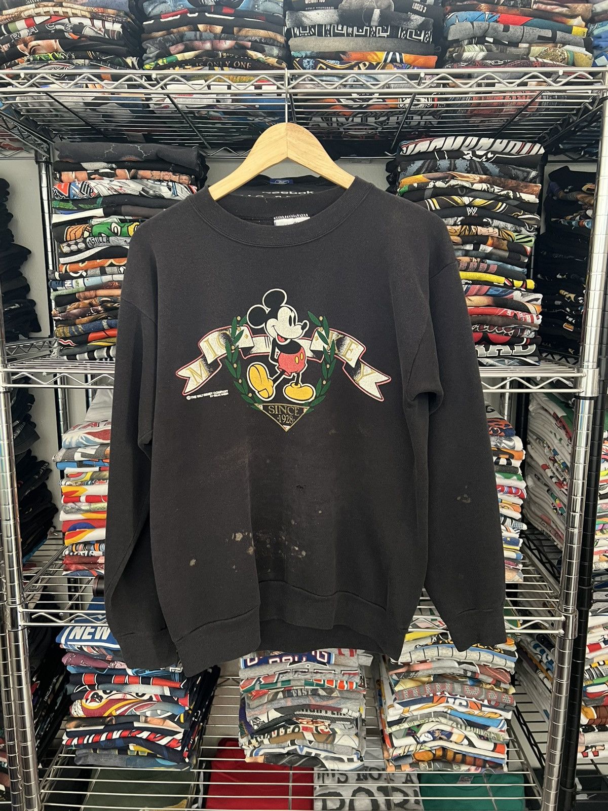 Disney 80s Mickey Mouse Velva Sheen Crewneck Size US L / EU 52-54 / 3 - 1 Thumbnail