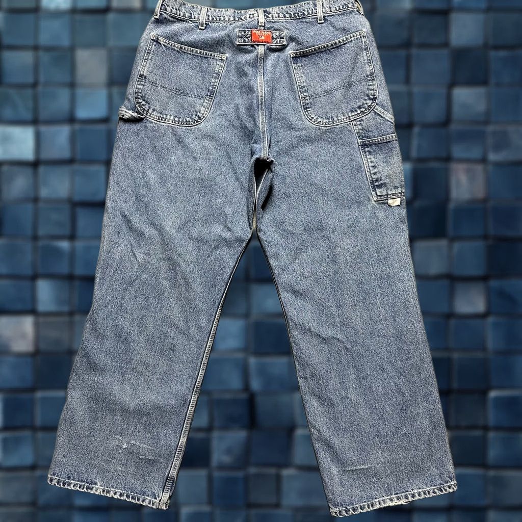 Polo Ralph Lauren VINTAGE Polo Ralph Lauren Jeans Mens 38x32 Carpenter Painter Pant Blue 90s Baggy Relaxed Fit Solid Denim Size US M / EU 48-50 / 2 - 1 Thumbnail