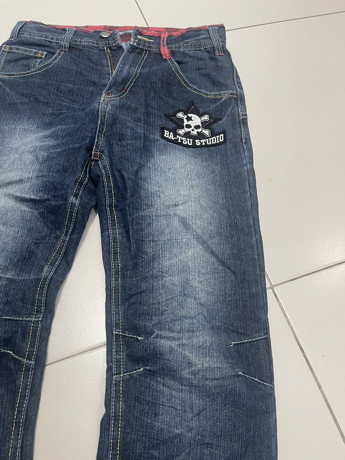 Designer Batsu Studio Skull Jeans Baggy Size US 28 / EU 44 - 15 Thumbnail