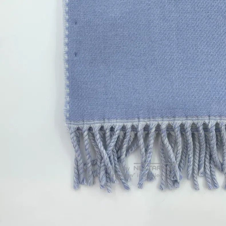 Gucci Gucci Blue interlocking double G printed wool tassel scarf Size ONE SIZE - 4 Thumbnail