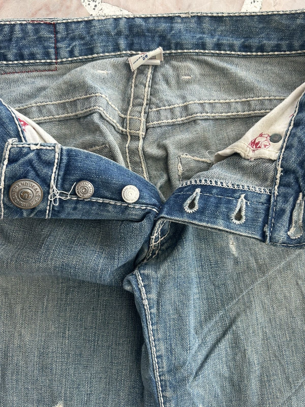True Religion True Religion Distress Vintage Denim USA Size 28" / US 6 / IT 42 - 7 Thumbnail