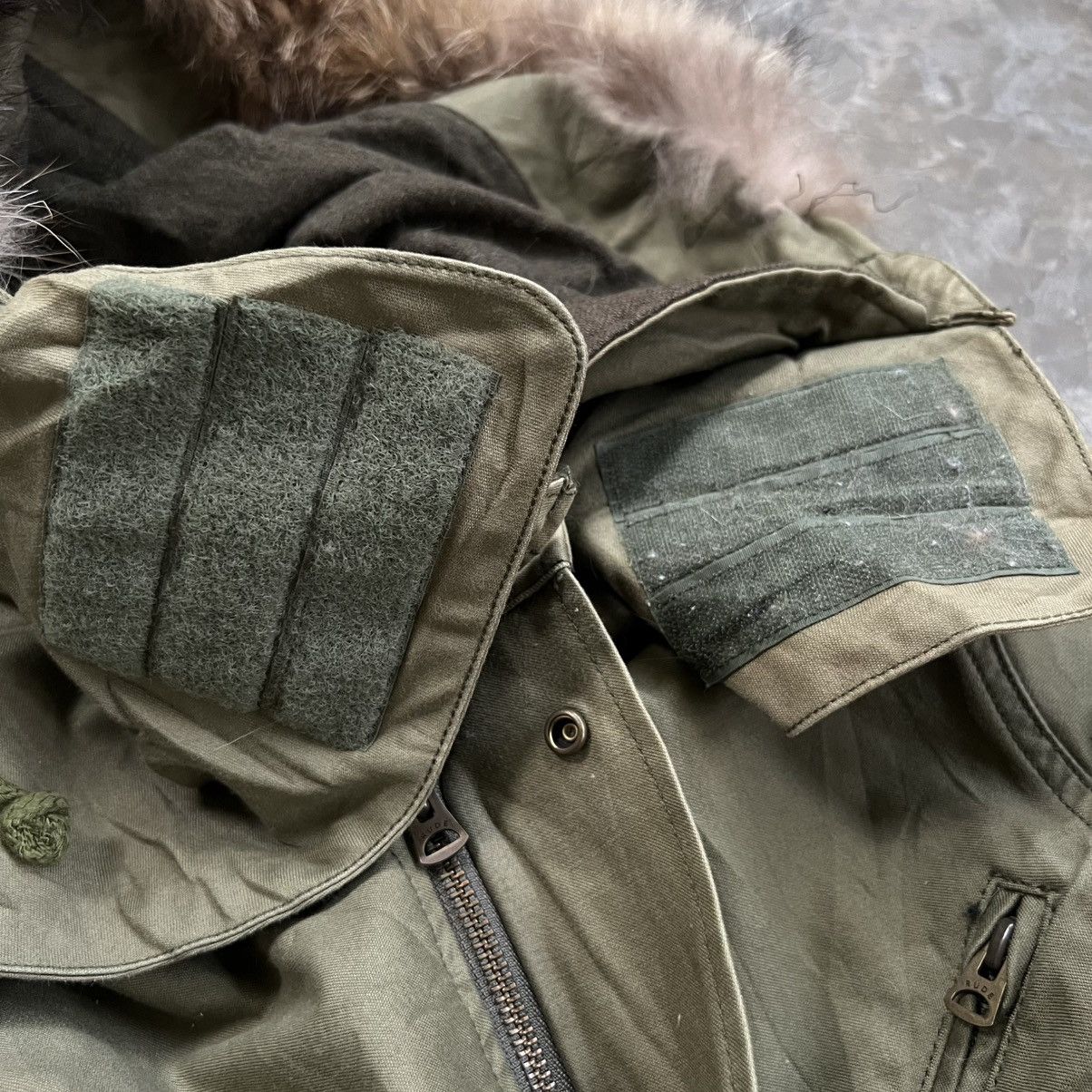 RUDE GALLERY 2000s Rude Gallery Military Fur Hoodie Parka Jacket Size US M / EU 48-50 / 2 - 5 Thumbnail