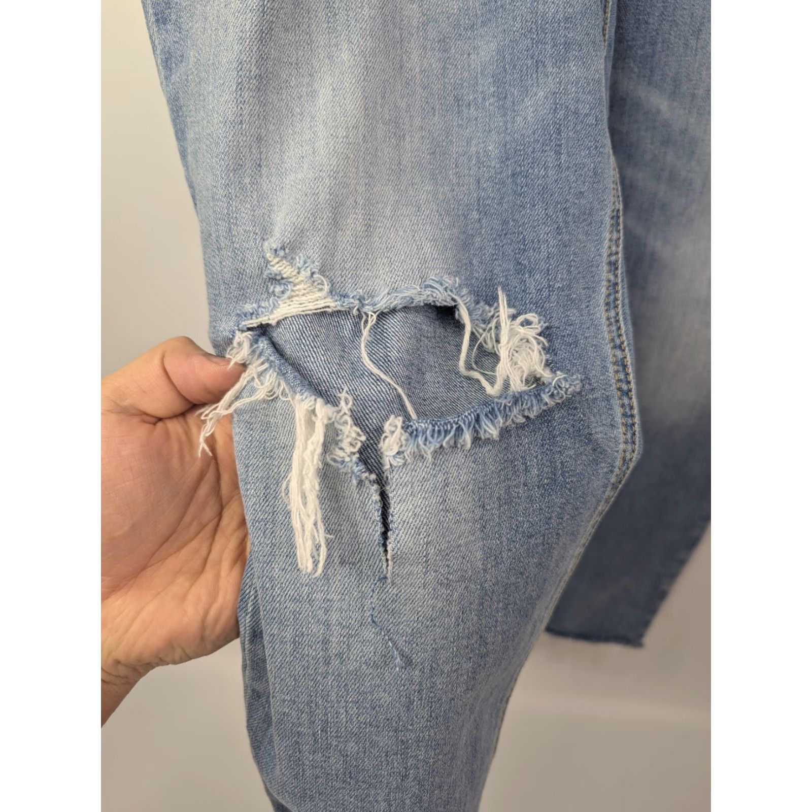 Rag & Bone Rag & Bone Jeans Womens Cate 31 Blue Mid Rise Ankle Skinny Raw Hem Distress Size 24" / US 00 / IT 34 - 2 Thumbnail