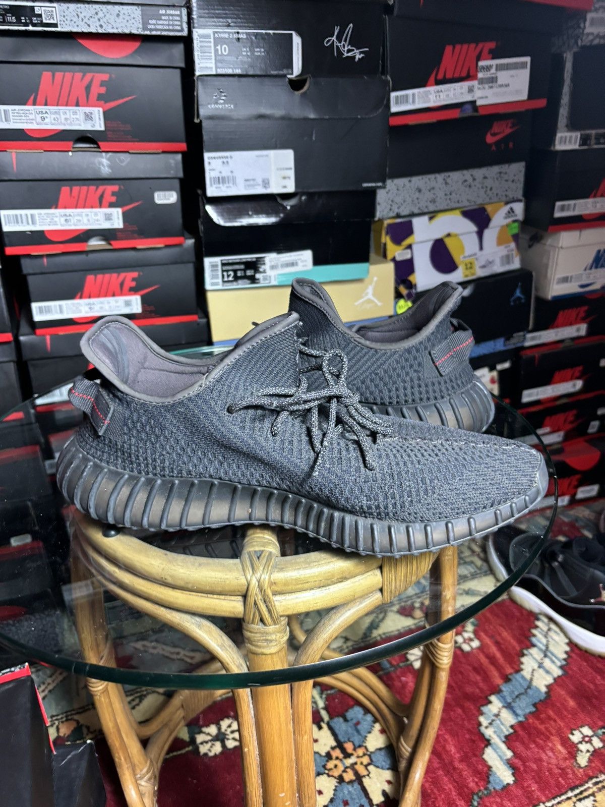 Adidas Yeezy 350 v2 black non-reflective size 14 Size US 14 / EU 47 - 5 Thumbnail