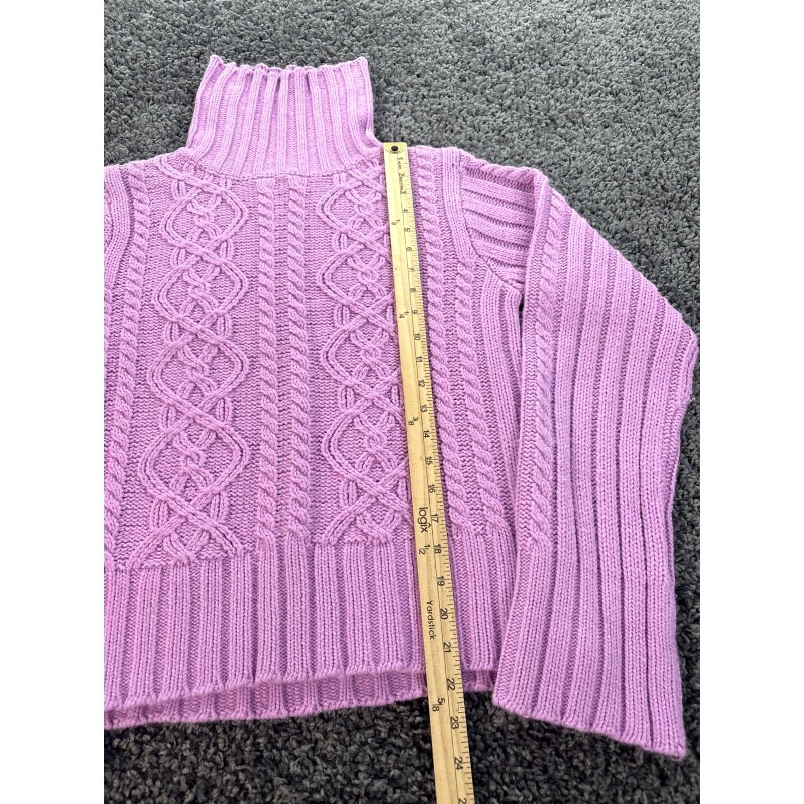 Route 66 VINTAGE Route 66 Sweater Shirt Womens Large Pink 90s Fisherman Turtleneck Pullover Size L / US 10 / IT 46 - 2 Thumbnail