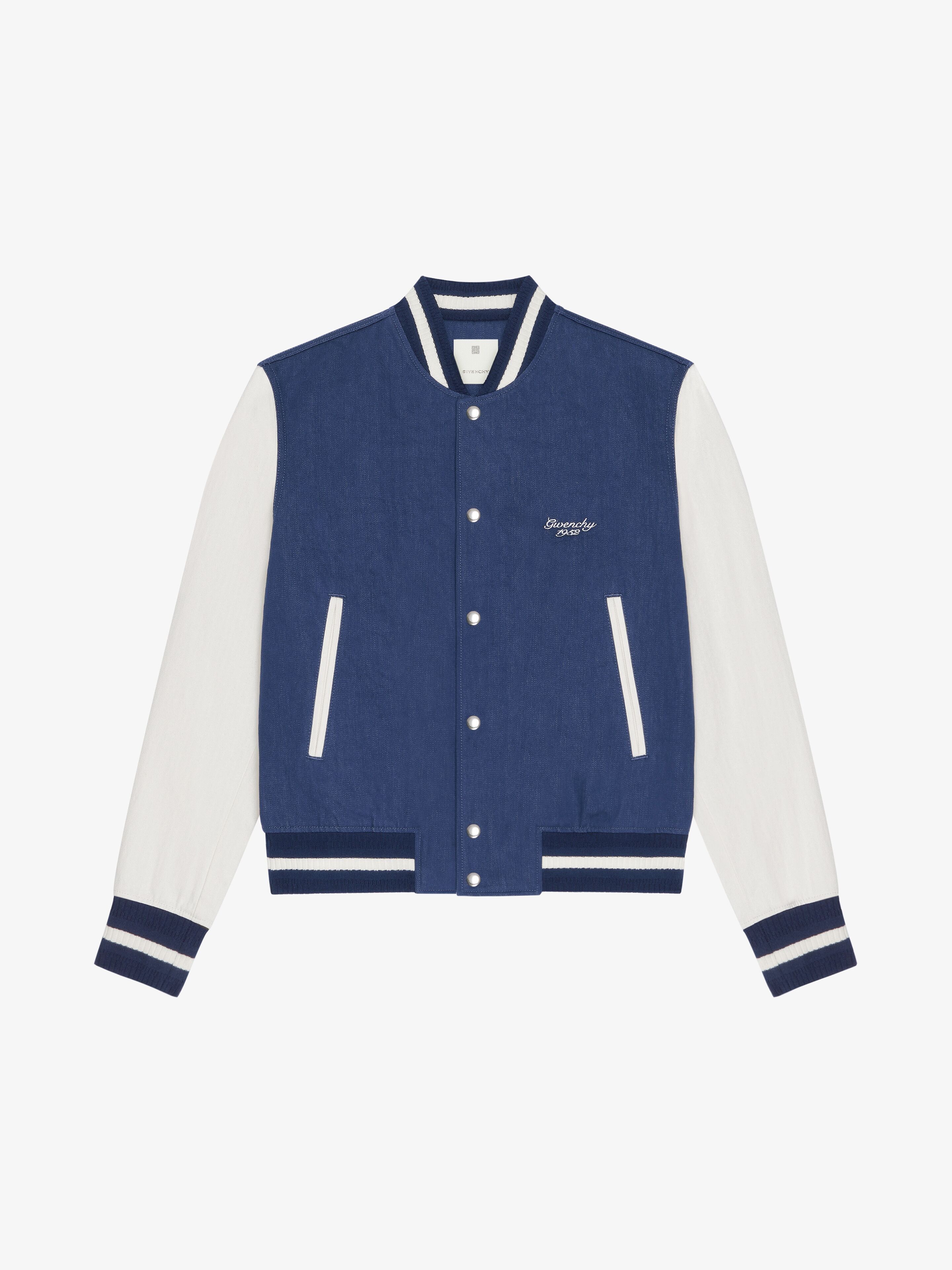 Givenchy o1srvl11e0725 Mix Material Varsity in Blue/White Size US L / EU 52-54 / 3 - 1 Thumbnail
