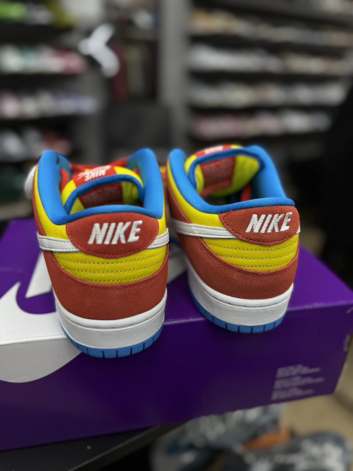 Nike Size 10.5 - Nike SB Dunk Low Bart Simpson (BQ6817-602) NEW Size US 10.5 / EU 43-44 - 11 Thumbnail