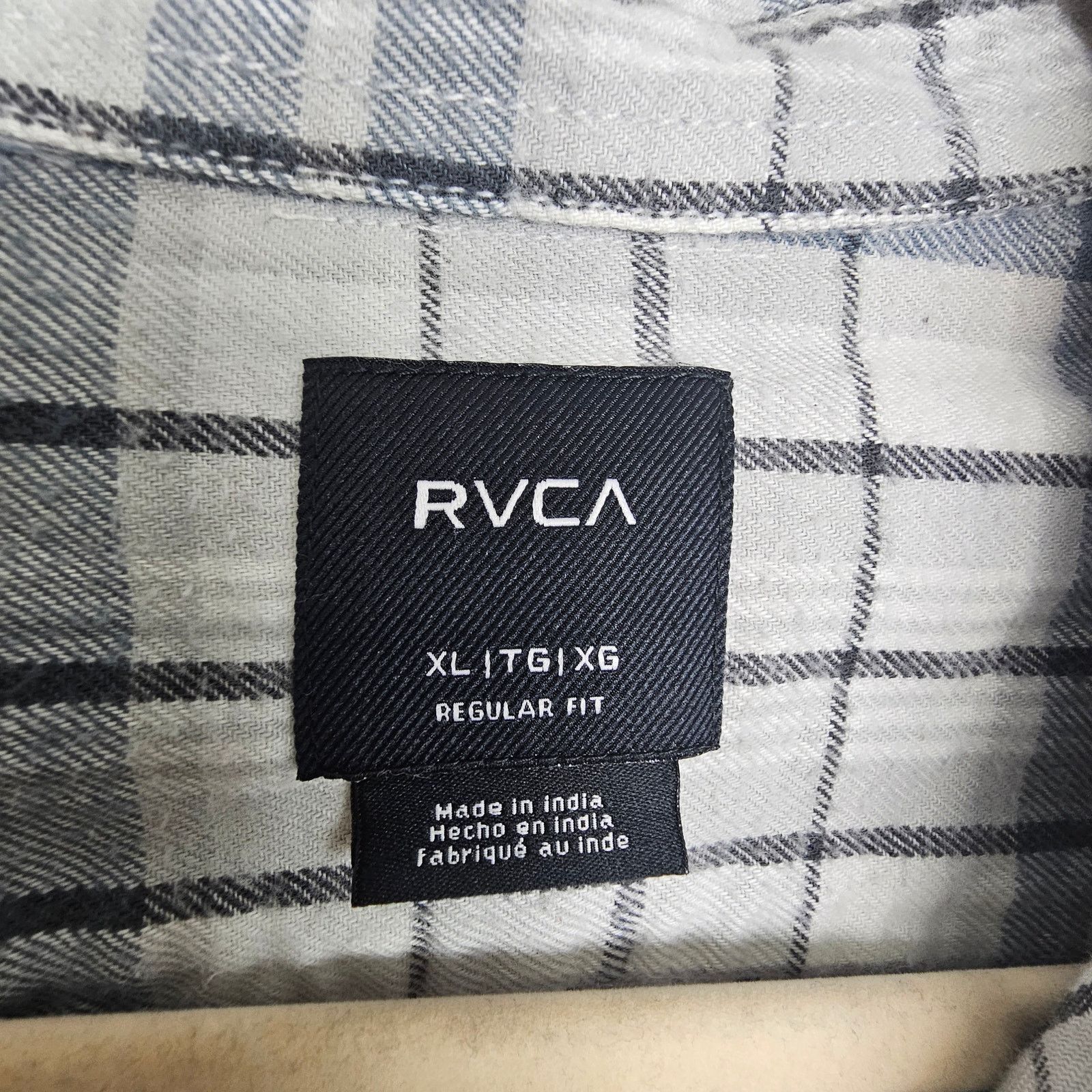 RVCA RVCA Mens Flannel Shirt Plaid Sz XL Gorpcore Outdoor Grunge Size US XL / EU 56 / 4 - 6 Thumbnail