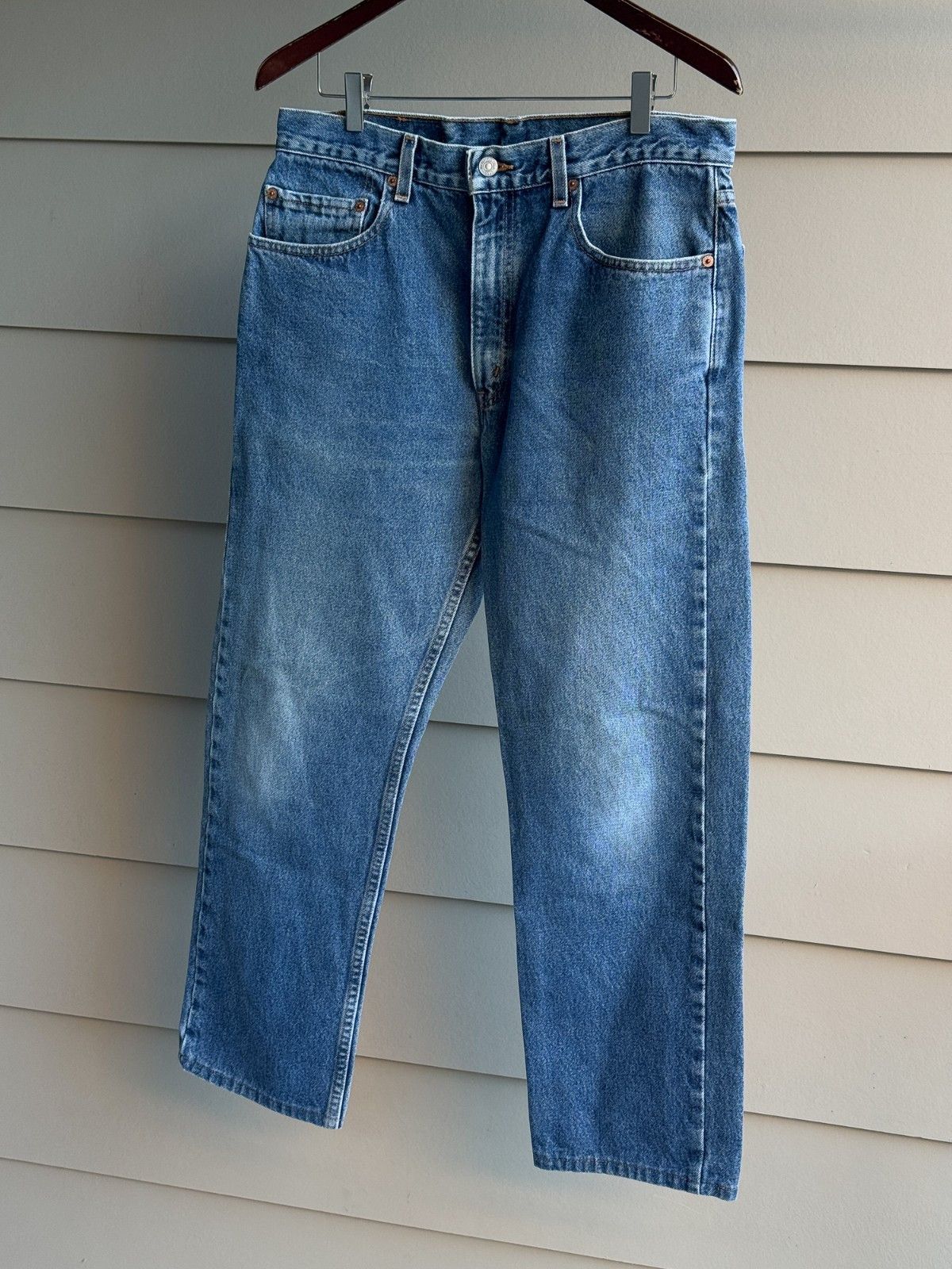 Levi's Vintage 90s Levi’s 505 Straight Leg Jeans Denim 34x30 Size US 34 / EU 50 - 12 Thumbnail