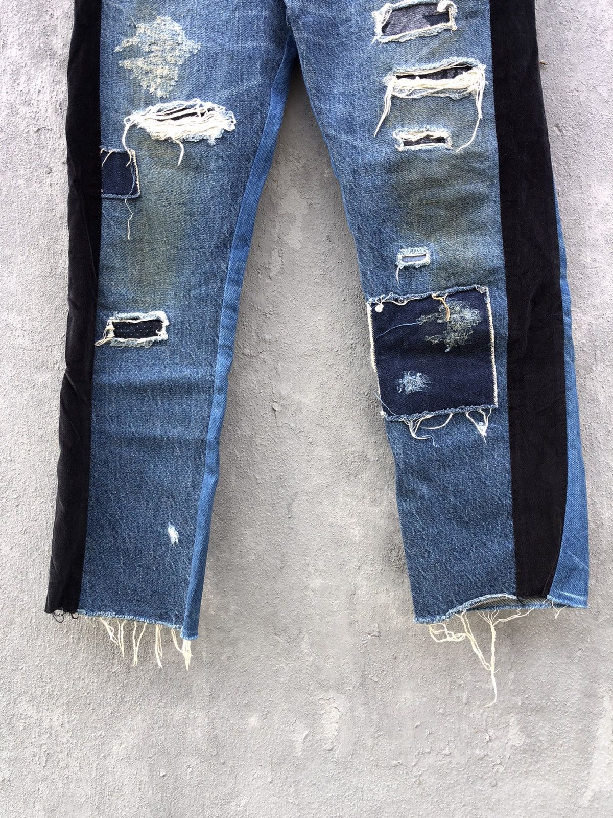 Japanese Brand Sunny Sports Distressed Jeans Size US 33 - 5 Thumbnail