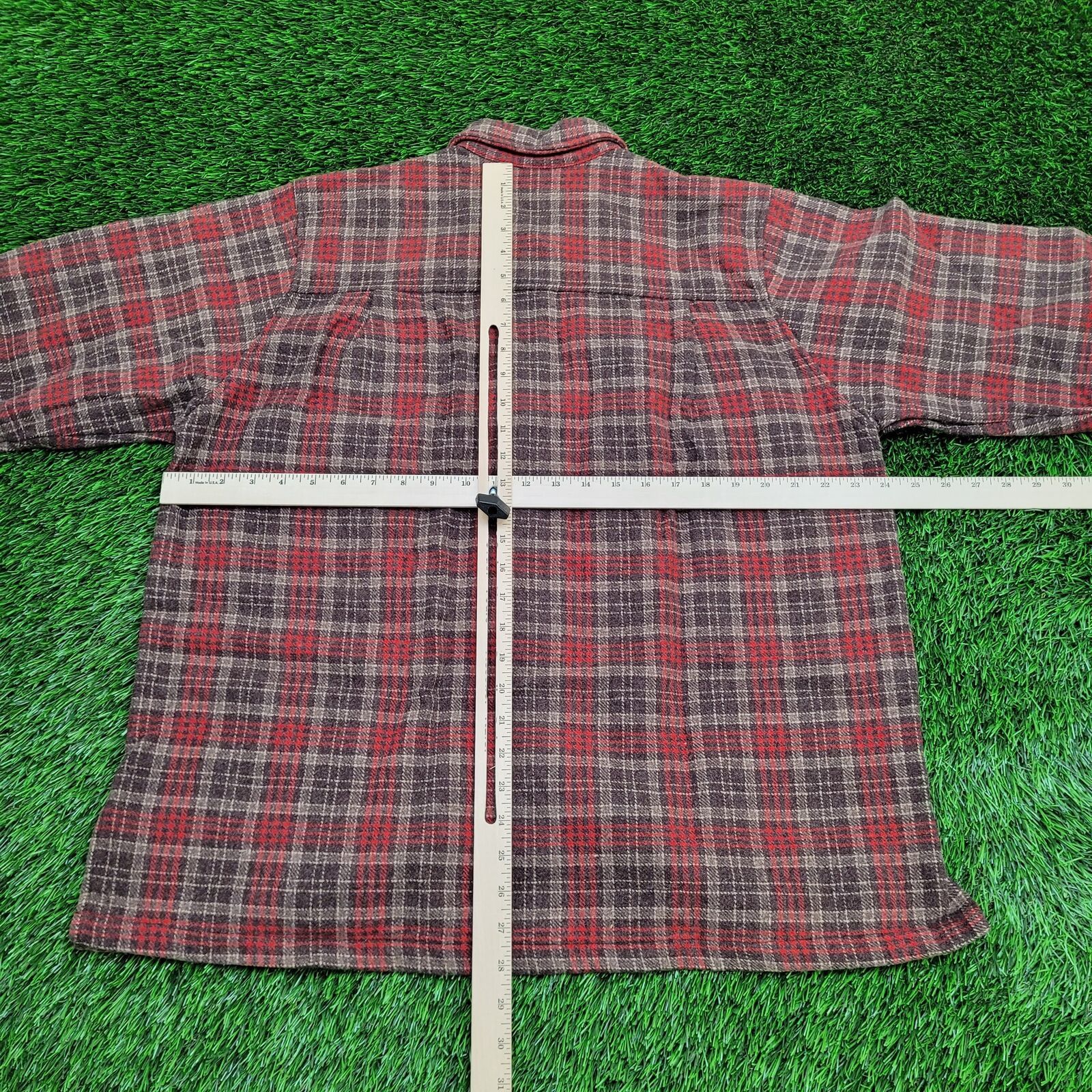 Gap VTG GAP Shirt Jacket Womens L/XL 24x28 Red Baggy Flannel Size XL / US 12-14 / IT 48-50 - 6 Thumbnail