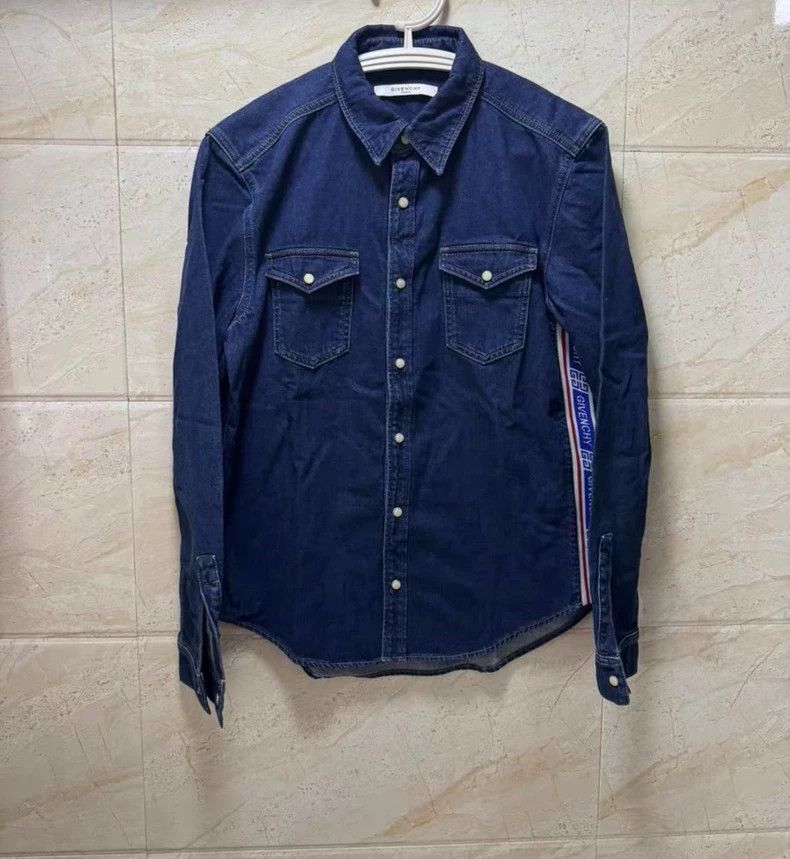 Givenchy Givenchy Striped Denim Jacket 2506-Nextarrow Size US L / EU 52-54 / 3 - 1 Thumbnail