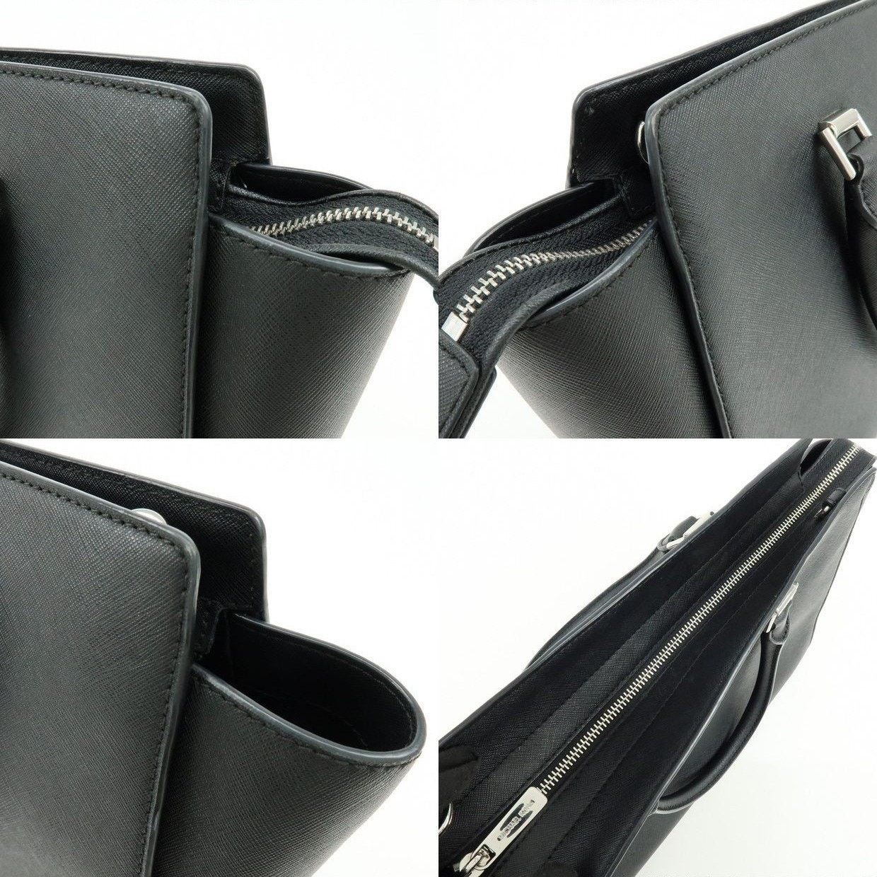 Michael Kors Michael Kors Saffiano Leather Handbag Black Size ONE SIZE - 15 Thumbnail