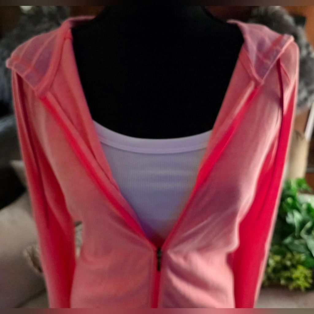 Under Armour Under Armour Orange and Pink Zip-Up Hoodie Size L / US 10 / IT 46 - 3 Thumbnail