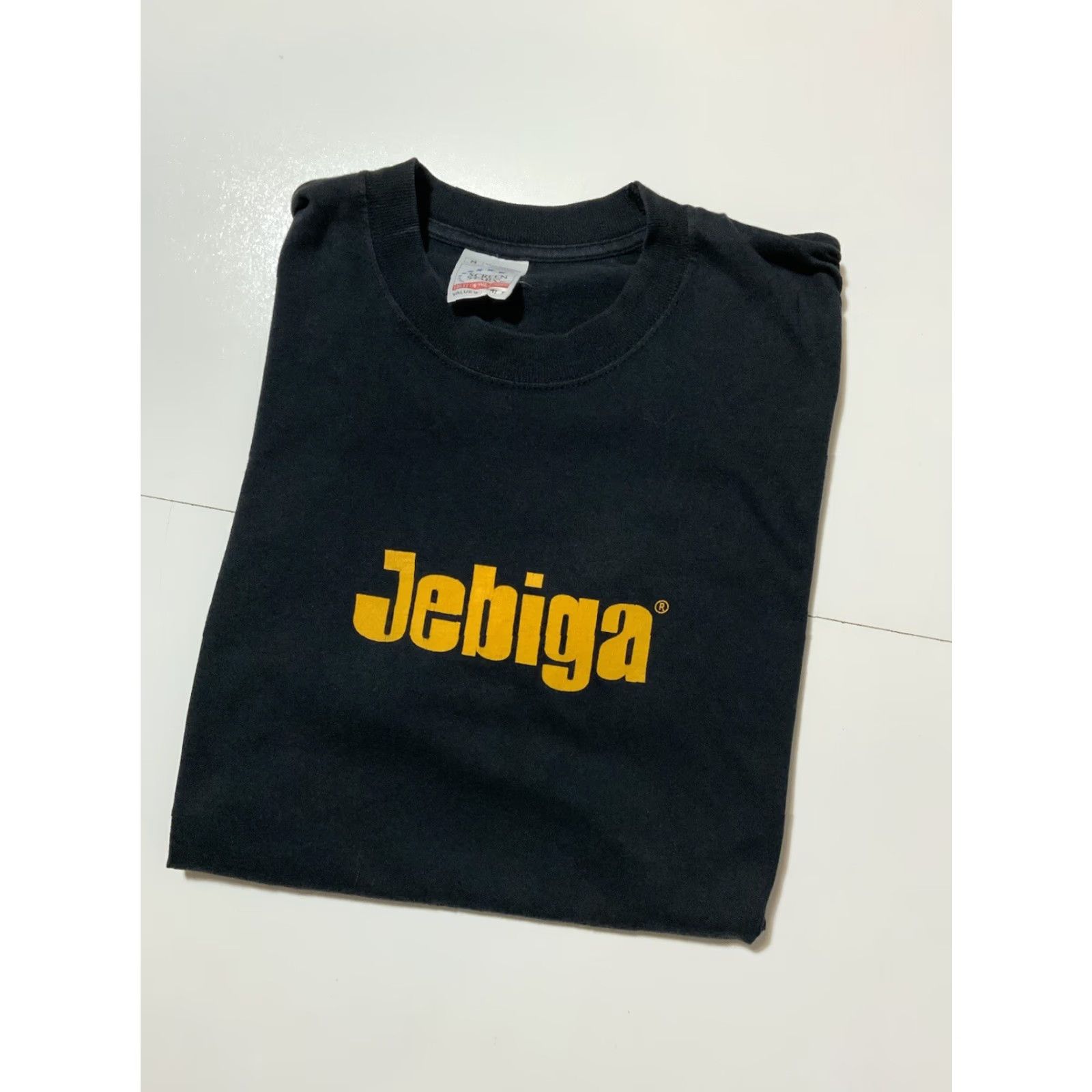 Fruit Of The Loom VINTAGE 2000 Y2K Screen Stars Jebiga F**k It Slovenian Movie Black T-Shirt Sz. M Mens Regular Size Black T-Shirt Stars 2000s Size US M / EU 48-50 / 2 - 2 Thumbnail