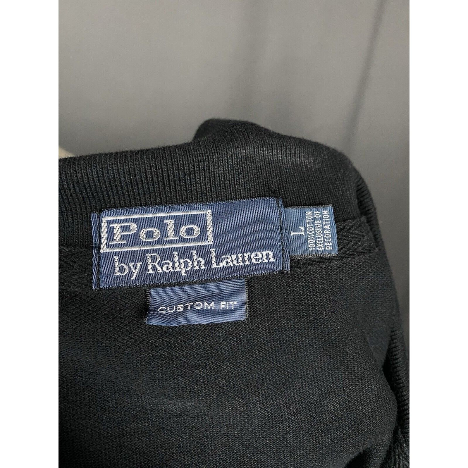 Polo Ralph Lauren Polo Ralph Lauren Big Logo Men's Black Polo T-Shirt Size L Size US L / EU 52-54 / 3 - 6 Thumbnail