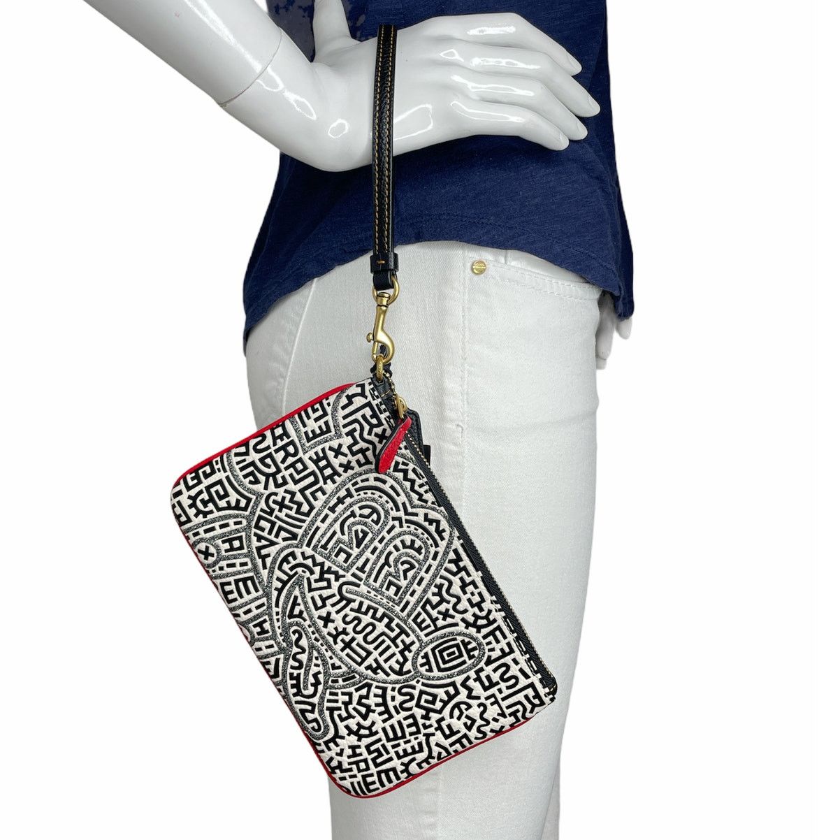 Coach Disney Mickey Mouse X Keith Haring Wristlet Bag