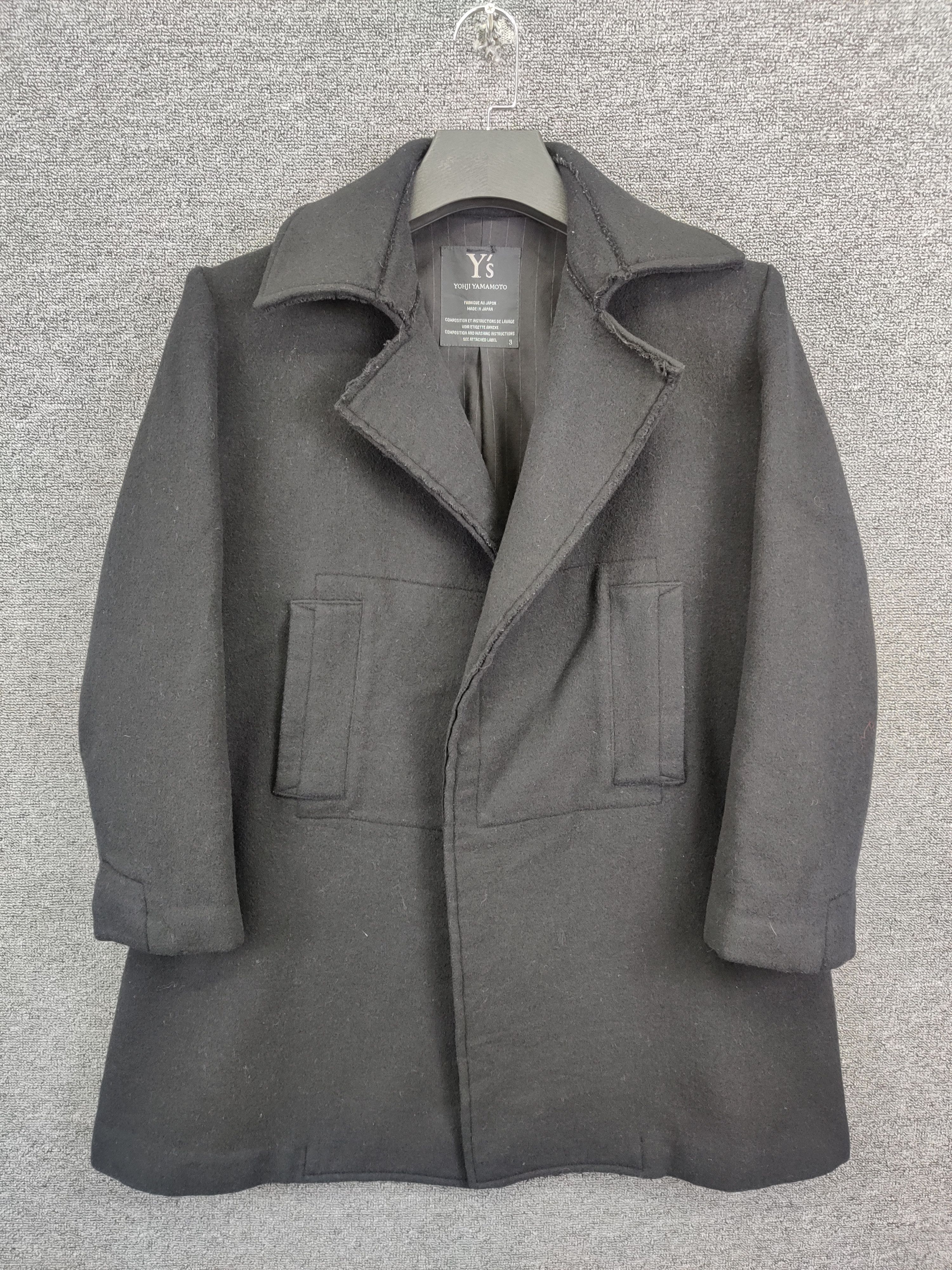 Yohji Yamamoto Nice ❗ Vintage Y's Yohji Yamamoto Wool French Coat Jacket Size US L / EU 52-54 / 3 - 1 Thumbnail