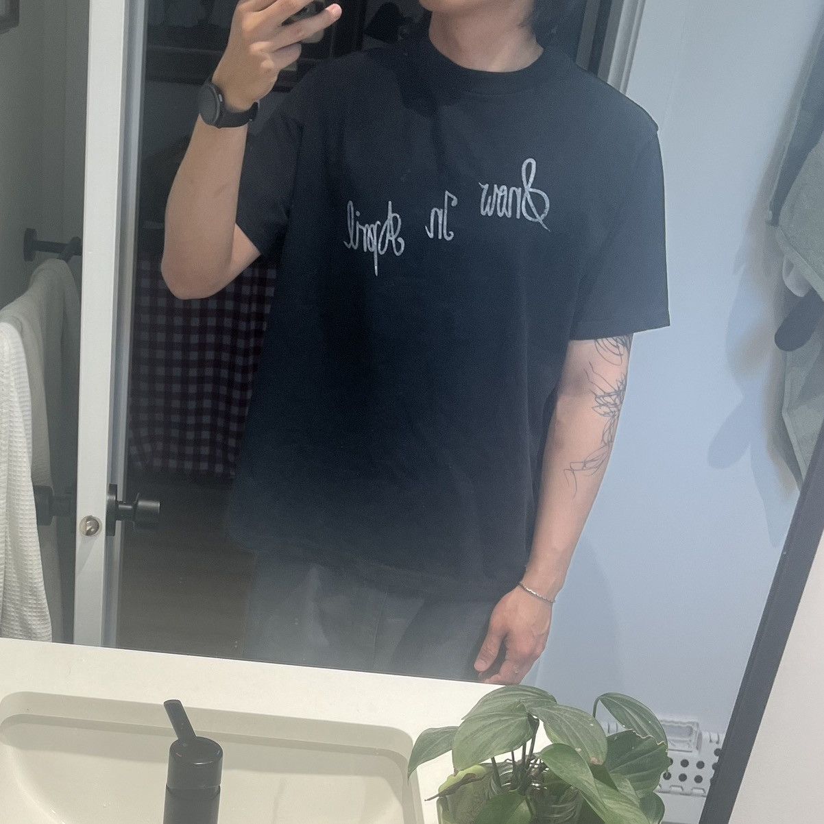 Our Legacy Ronja ‘Snow In April’ Box T-Shirt in Black Size US M / EU 48-50 / 2 - 7 Thumbnail