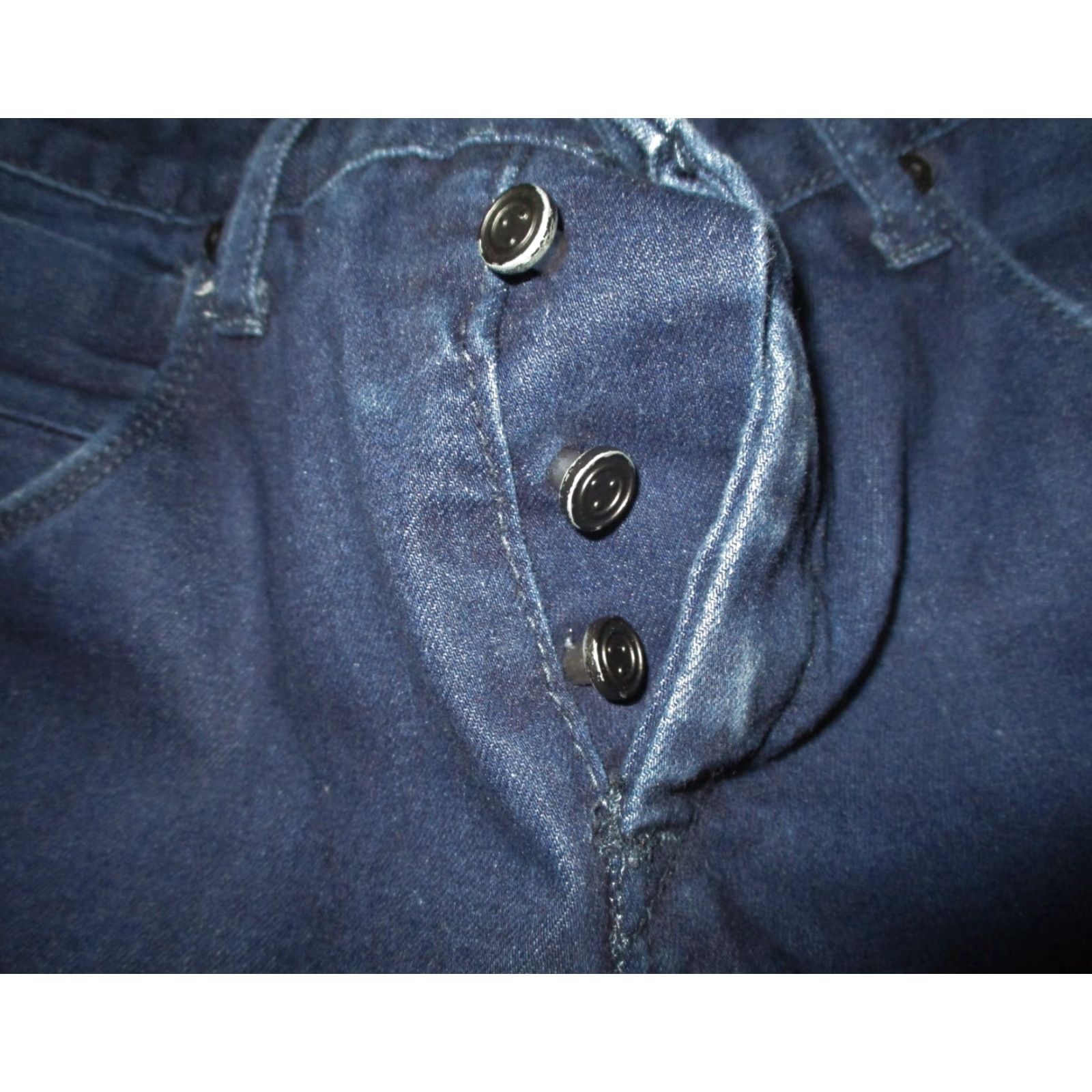 Denime ZAK Jeans Men's Blue Button Fly Slim Denim 32X30 Size US 30 / EU 46 - 5 Thumbnail