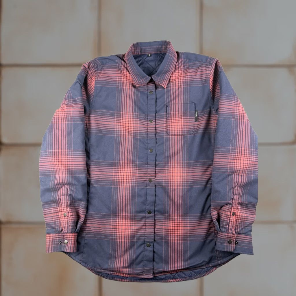 Flylow Flylow Penny Flannel Insulated Shirt Jacket Shacket Womens Large Plaid Snap Multicolor Winter Insulated Jacket Womens L Size L / US 10 / IT 46 - 1 Thumbnail
