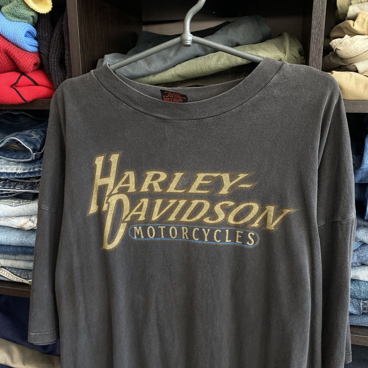 Harley Davidson Vintage Harley Davidson Cameron Big Logo 90’s USA tee Size US XL / EU 56 / 4 - 3 Thumbnail