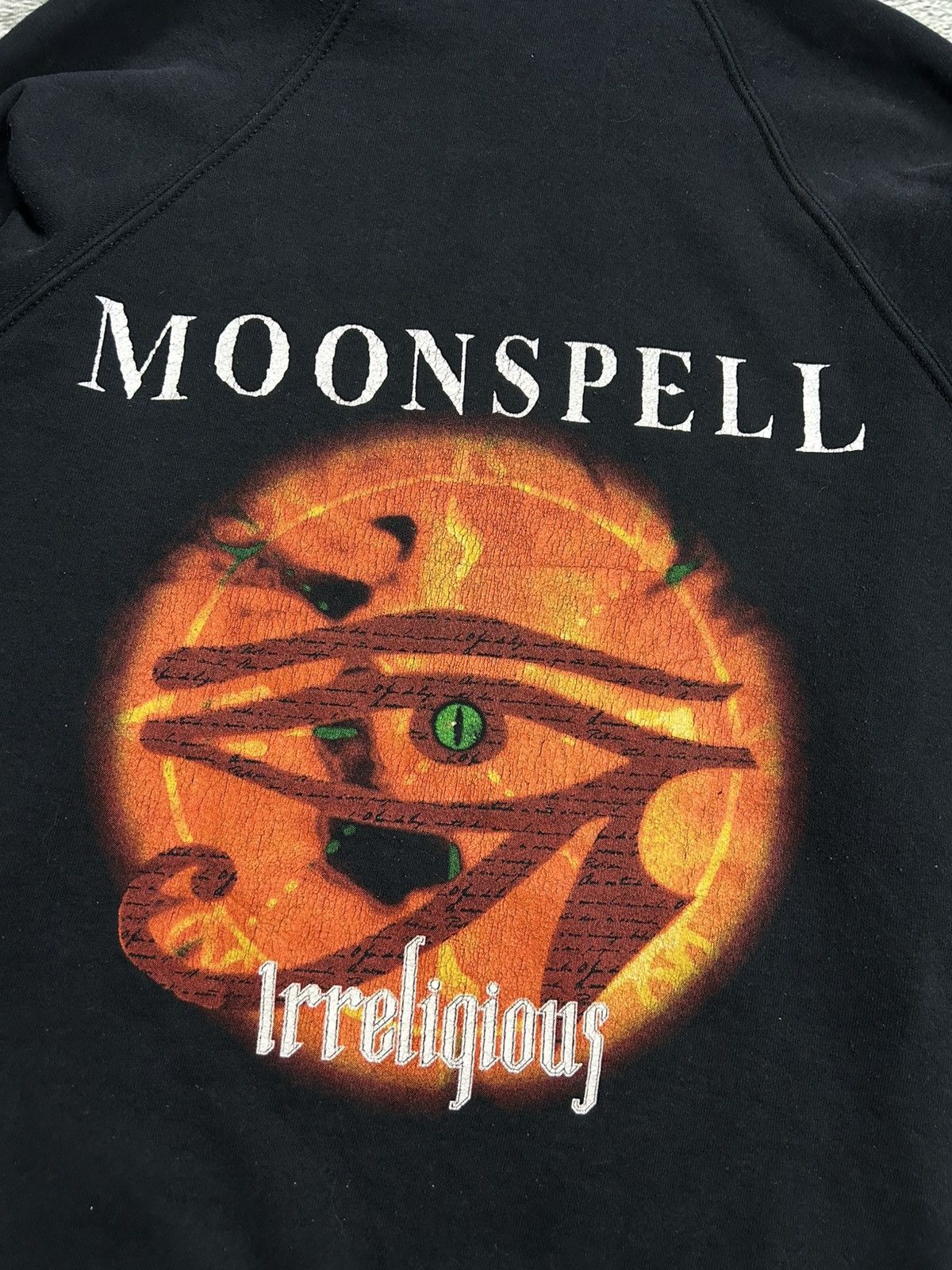 Band Tees × Vintage Vintage 90s Moonspell irreligious hoodie Big logo size XL Size US XL / EU 56 / 4 - 8 Thumbnail