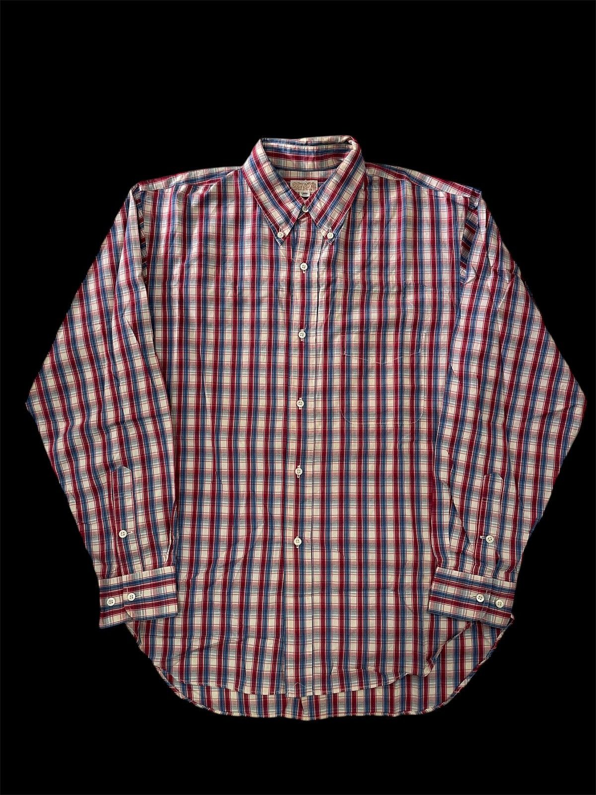 Sugar Cane SUGAR CANE JAPAN M21468 MADRAS TARTAN WORKSHIRT GUSSET LARGE Size US L / EU 52-54 / 3 - 1 Thumbnail