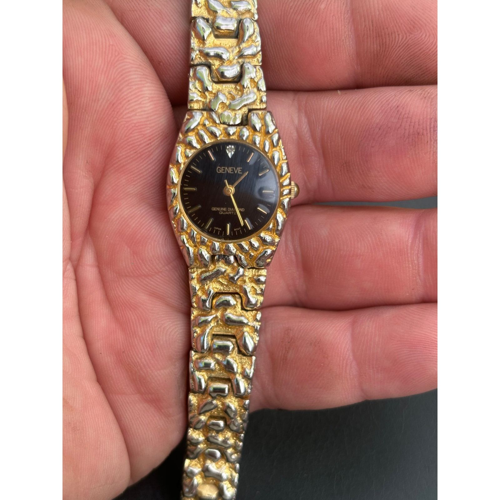 (B).Stroy Geneve Diamond PIM087Nugget Women’s Watch! New Battery! Size ONE SIZE - 4 Thumbnail