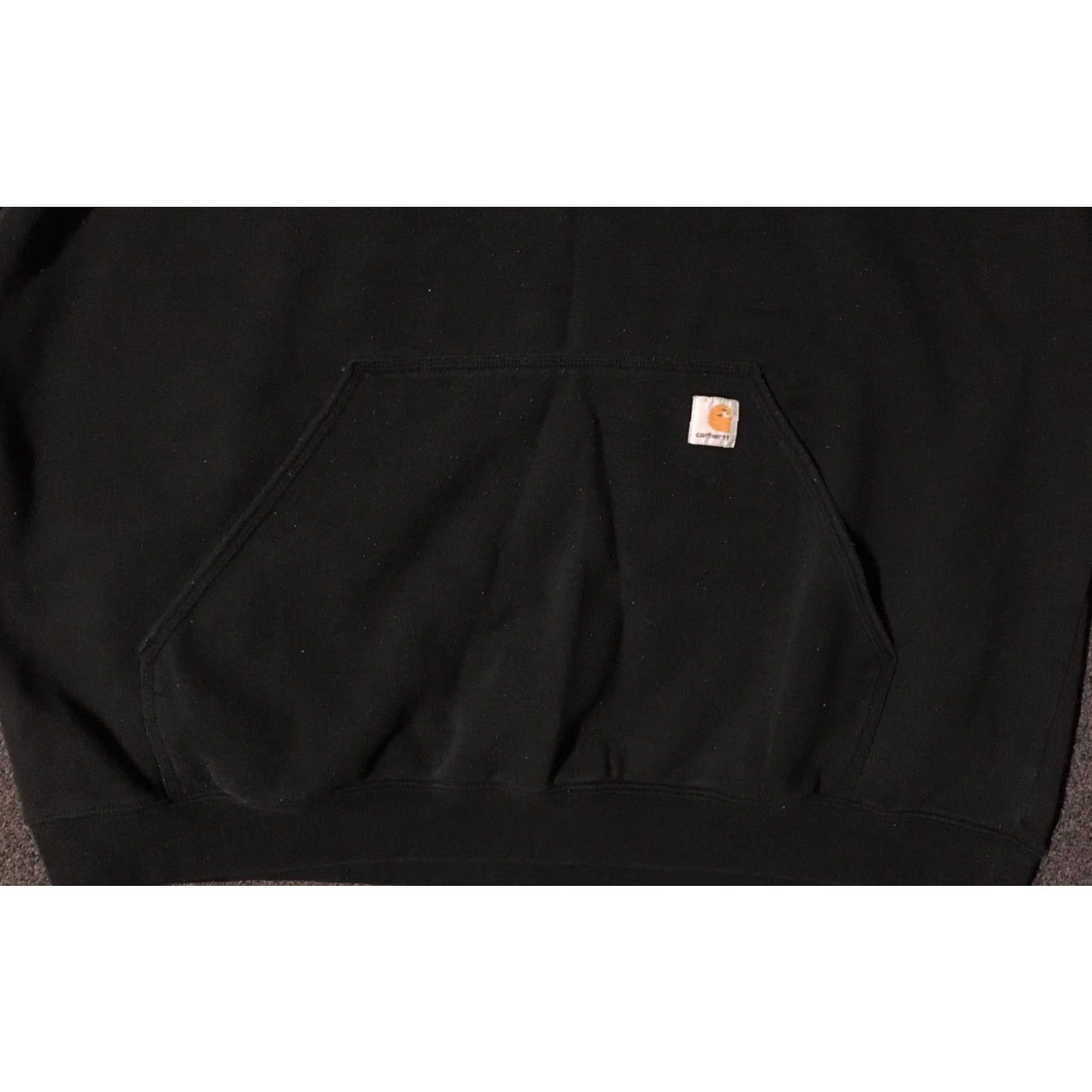 Carhartt VINTAGE Carhartt Hoodie Shirt 3XL Black Biker Grunge Punk 90s Work Skate Surf 80s USA Mens Size US XXL / EU 58 / 5 - 2 Thumbnail