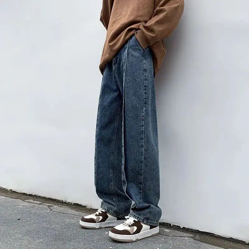 Japanese Brand Loose straight leg casual patchwork jeans Size US 30 / EU 46 - 5 Thumbnail