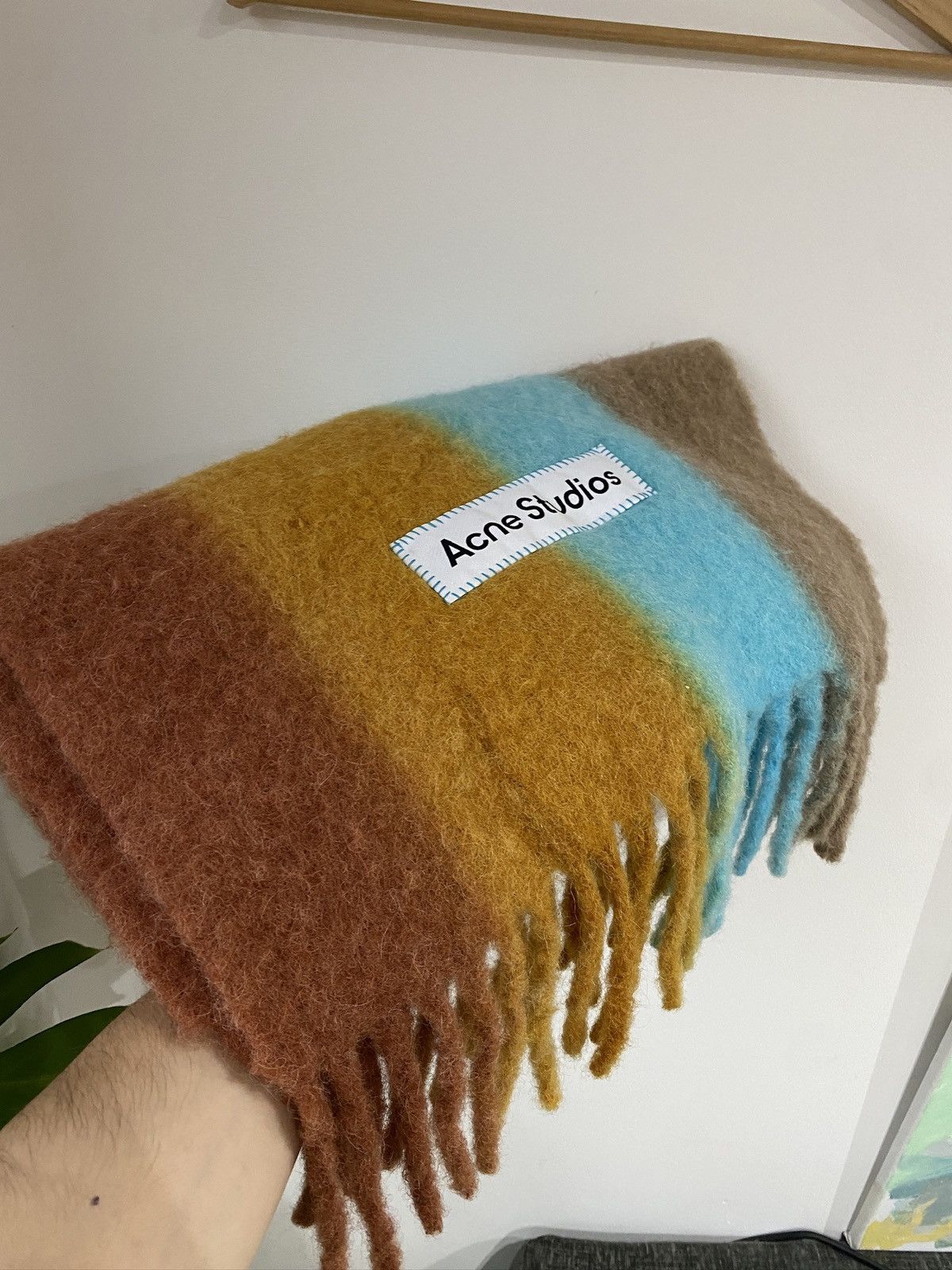 Acne Studios Acne Studios Gradient Striped Scarf Large Wool Alpaca Mohair Size ONE SIZE - 11 Thumbnail