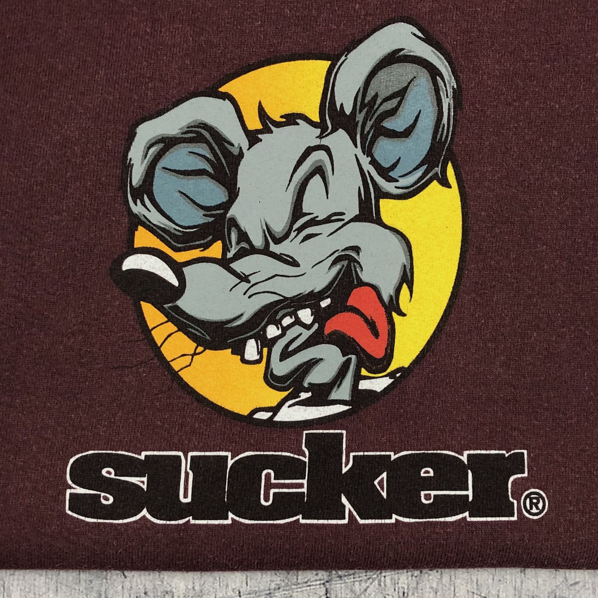 Vintage Vintage 90s Sucker Brand Rat Skateboard Sweatshirt Size US M / EU 48-50 / 2 - 2 Thumbnail