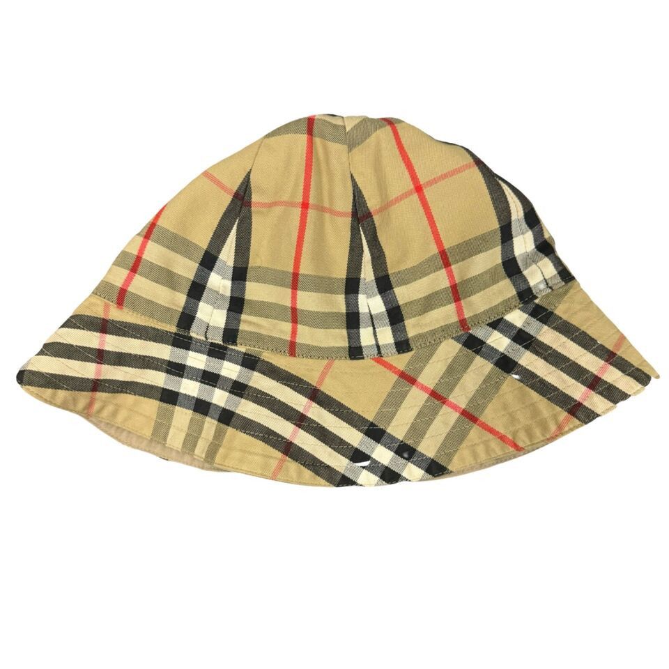 Burberry × Designer × Vintage VTG 90s Burberry Nova Check All Over Print Bucket Hat Size ONE SIZE - 2 Thumbnail