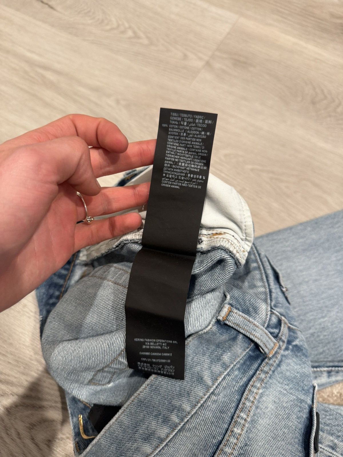 Saint Laurent Paris s/s 2020 distressed denim!! Size US 28 / EU 44 - 8 Thumbnail