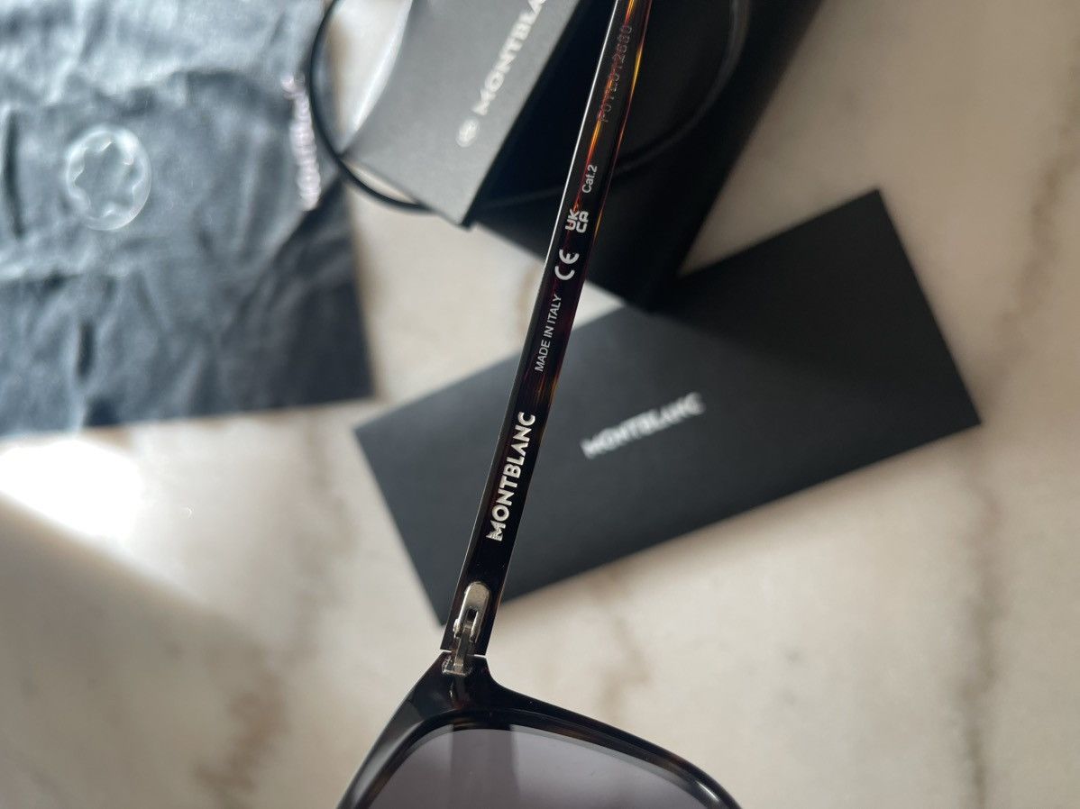 Montblanc Montblanc men’s Havana brown sunglasses new made in Italy Size ONE SIZE - 10 Thumbnail