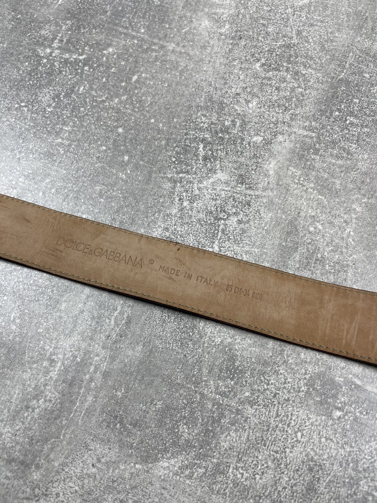 Dolce & Gabbana × Vintage Dolce Gabbana Brown Leather Luxury Celebrity DsG Logo Belt Size ONE SIZE - 5 Thumbnail