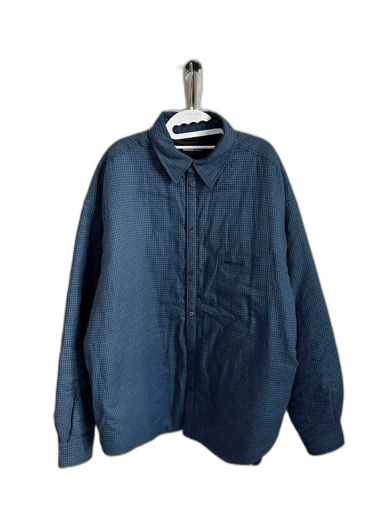 Balenciaga Balenciaga Embroidered Check Cotton Shirt Size US L / EU 52-54 / 3 - 1 Thumbnail