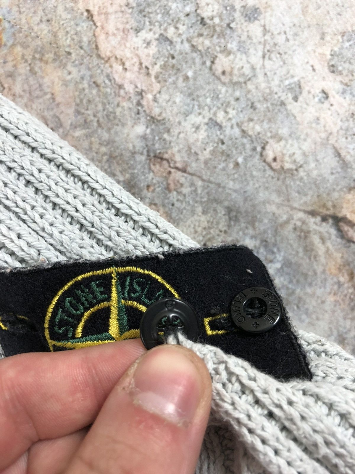 Stone Island × Vintage Stone island vintage zip pullover sweater Size US L / EU 52-54 / 3 - 5 Thumbnail