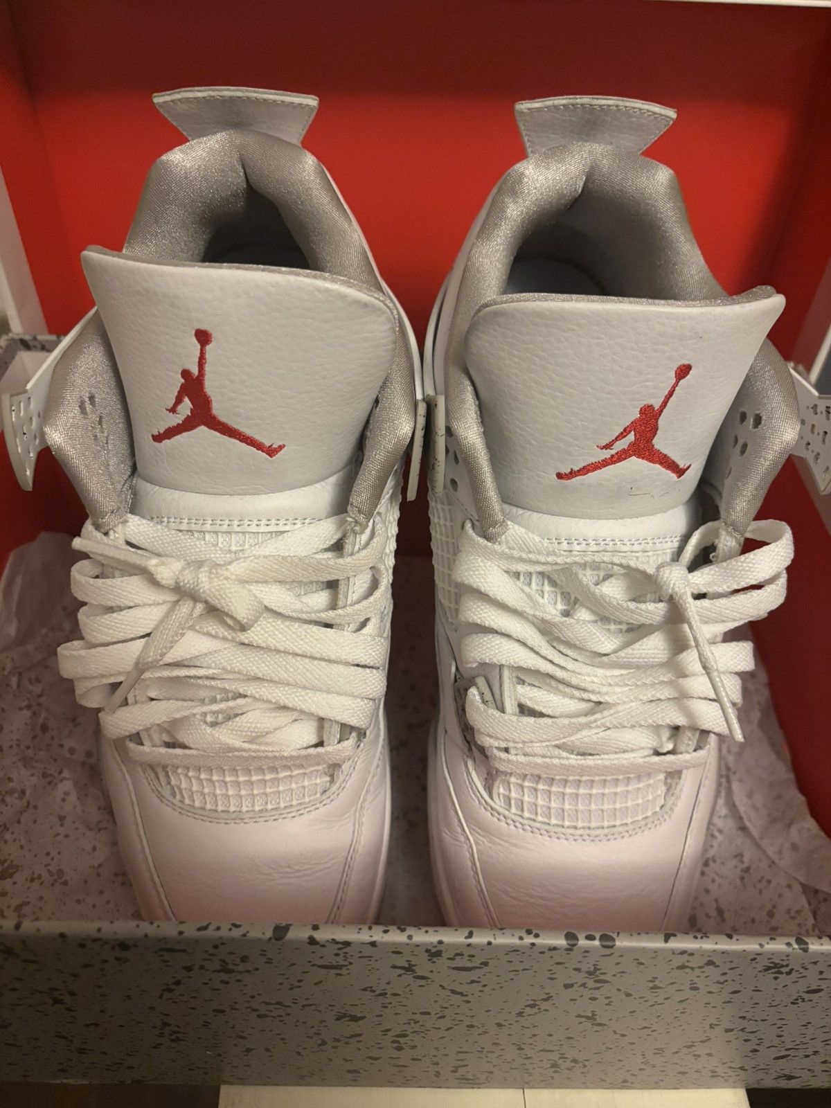 Jordan Brand Air Jordan 4 Retro - White Oreo Size US 10 / EU 43 - 7 Thumbnail